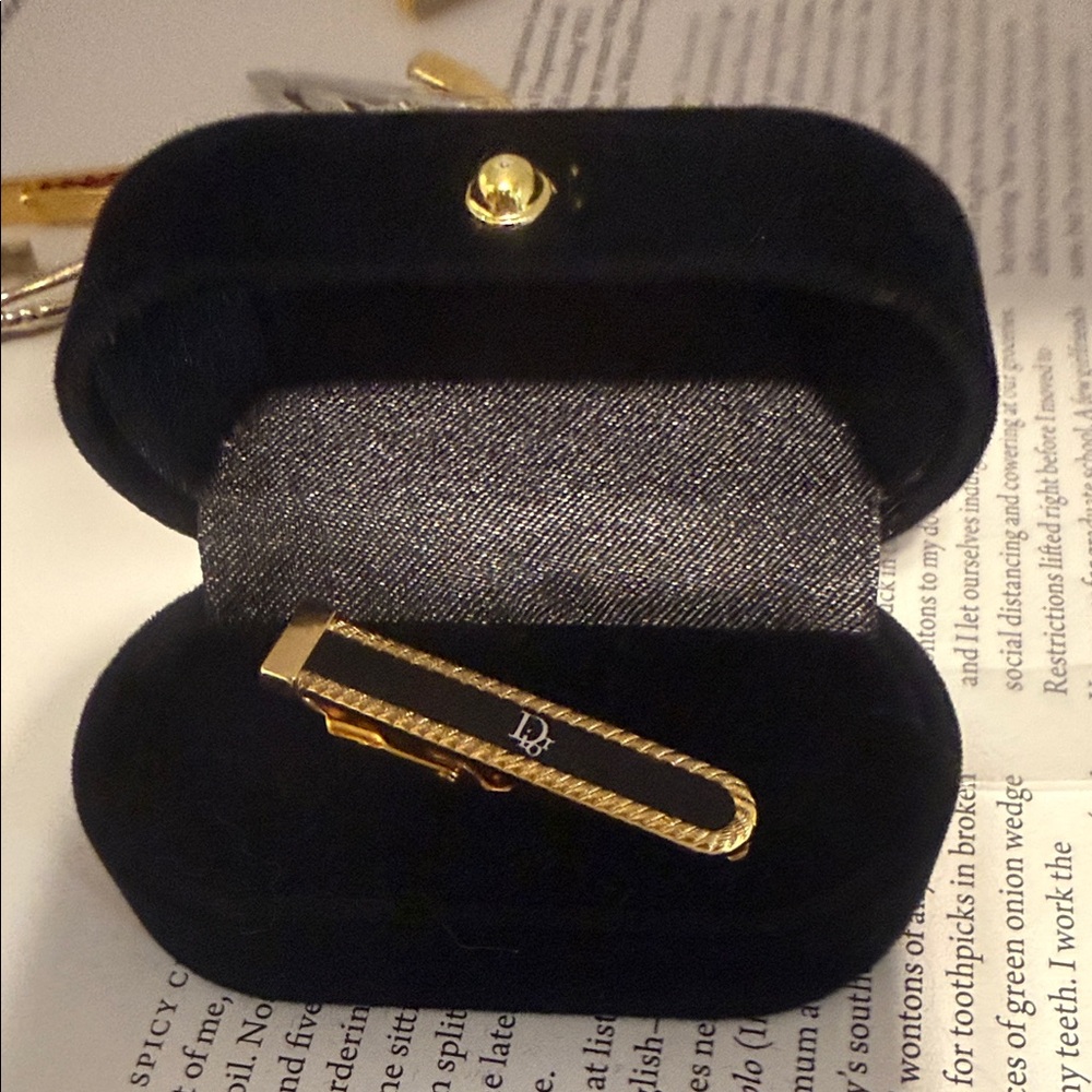 Dior Gold Tie Clip